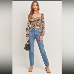 Jbd - cut- off straight leg jeans